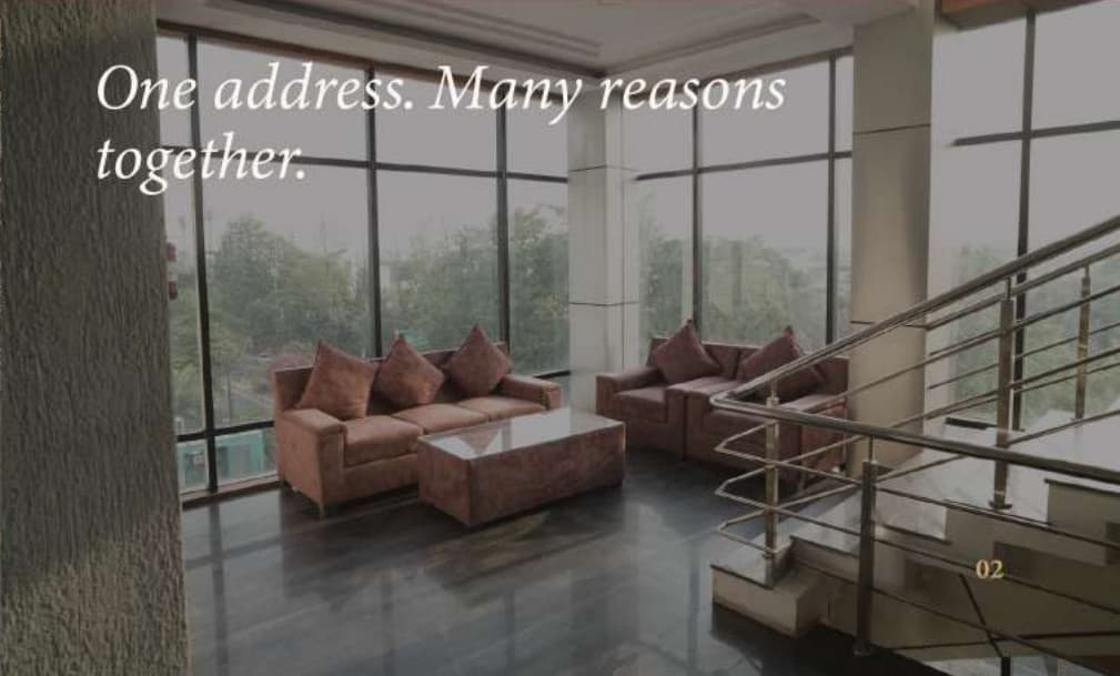 Nakshatra Hotel Warm Lobby Seating Lounge